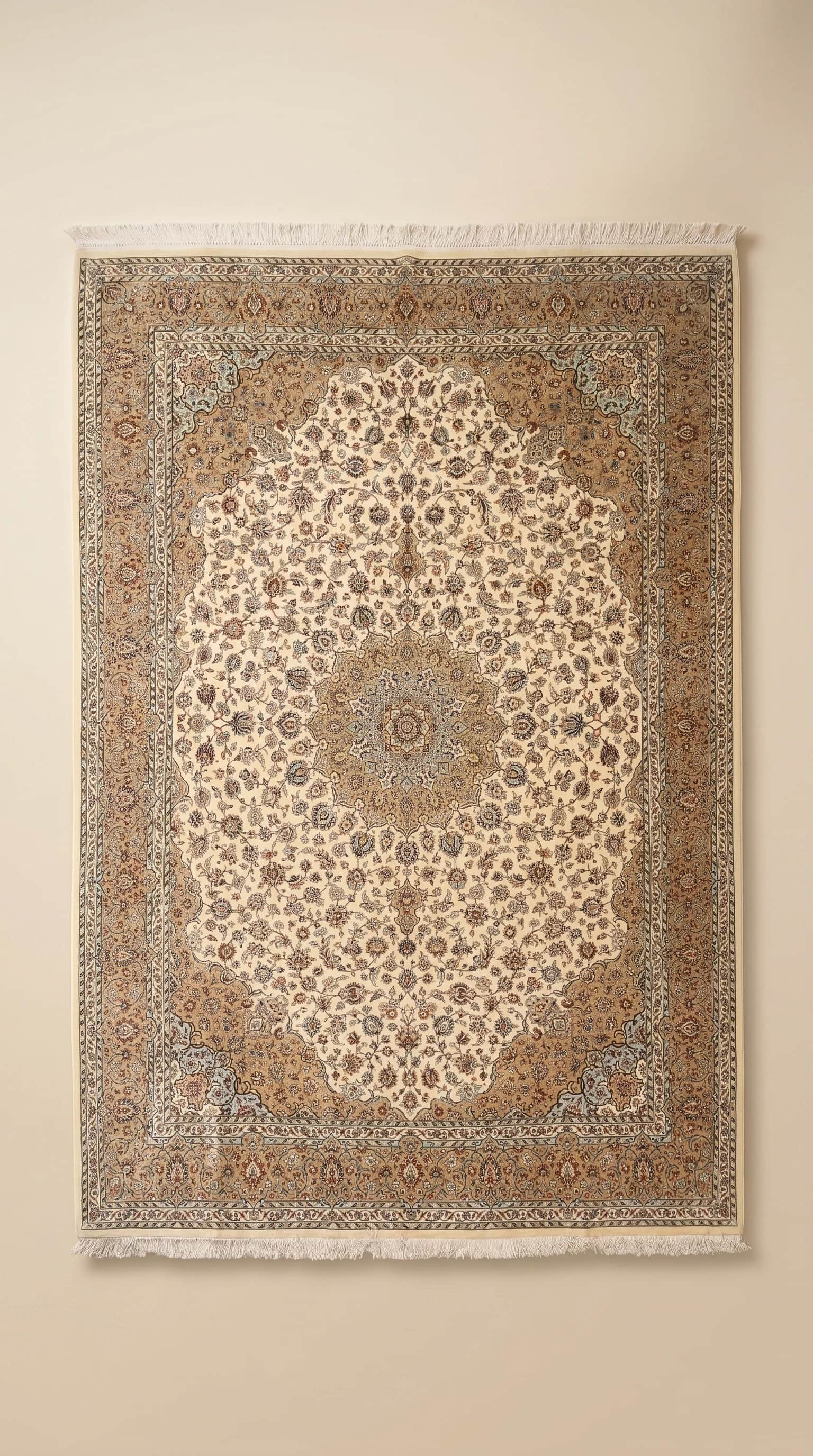 Persian Kashan Silk Carpet (Ref. 5750) – 2.10m x 3.12m, Handmade Elegance in Sharjah, Kashan, Iran