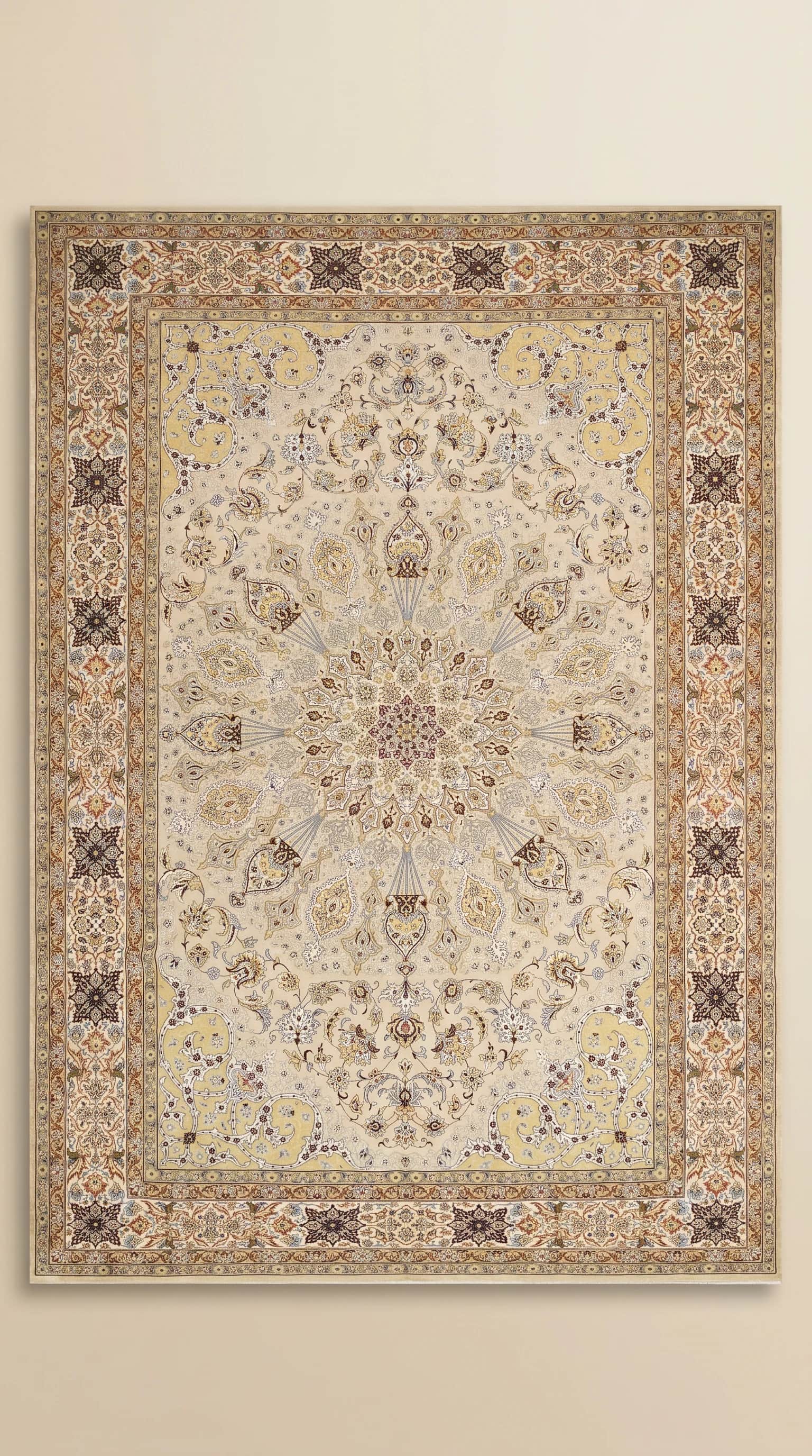 High-Quality Esfahan Emadsada Carpet from Iran – 2.05m x 3.20m, Available as Pair, Isfahan, Iran