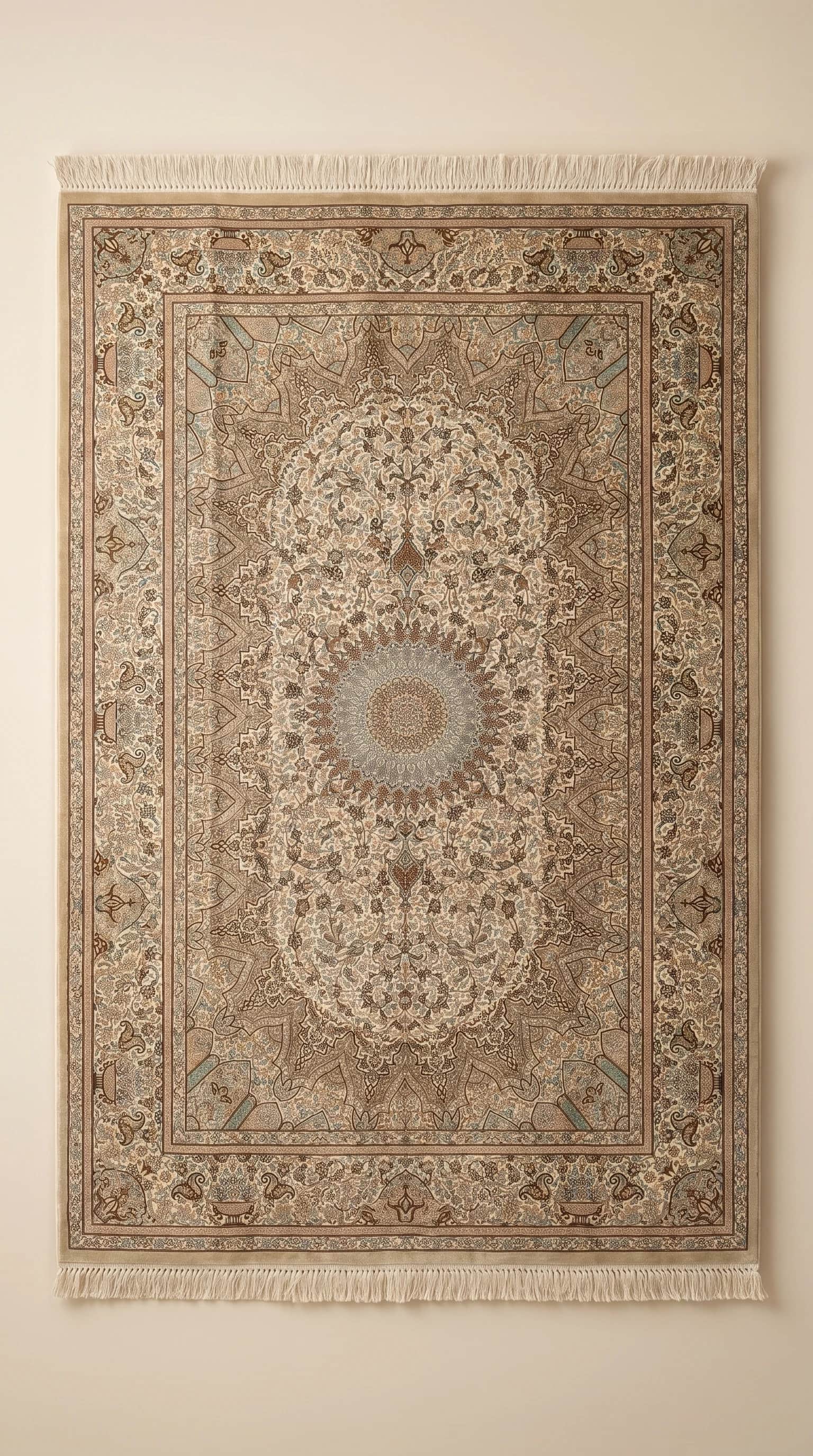 Handmade Iranian Qum Pure Silk Carpet – Luxurious Persian Rug in UAE, Qum, Iran