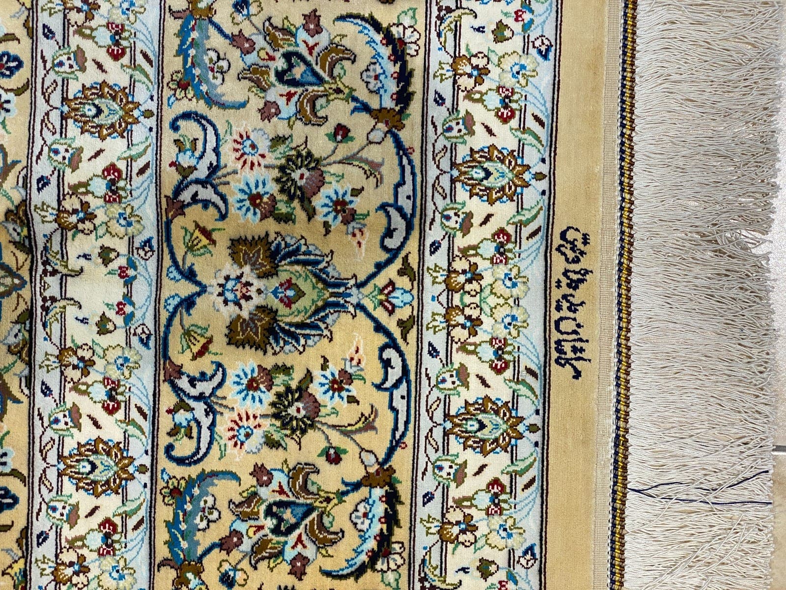 سجادة كاشان الإيرانية الحريرية المصنوعة يدوياً – 2m x 3m، إبداع فارسي رفيع view 3