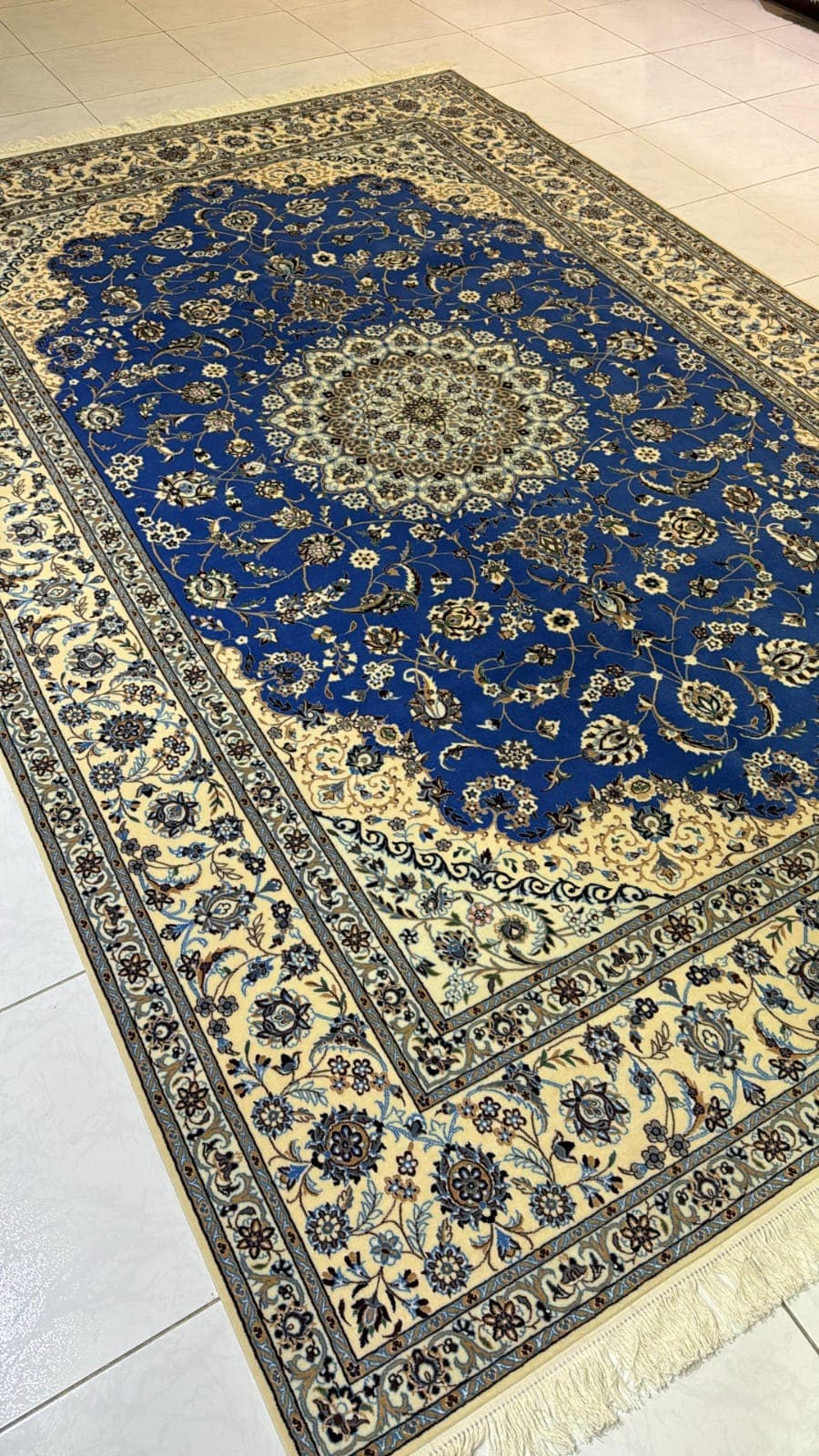 سجادة نائين شيشلا حبيبيان إيرانية يدوية – 2m x 3m، أناقة فارسية وحرفية أصيلة view 5
