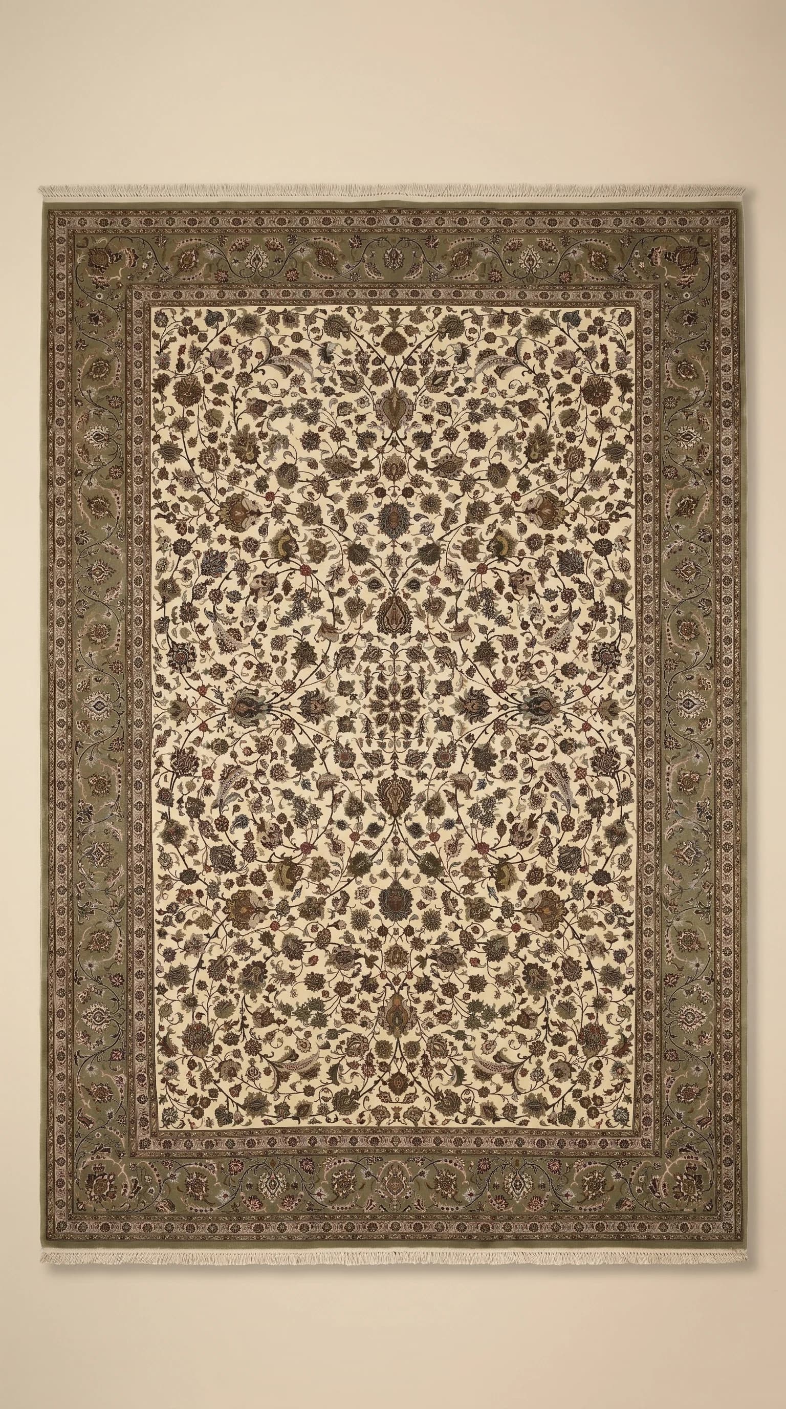 Persian Qum Wool & Silk Carpet (Ref. 5748) – 3.60m x 2.46m, Handmade Luxury in Sharjah