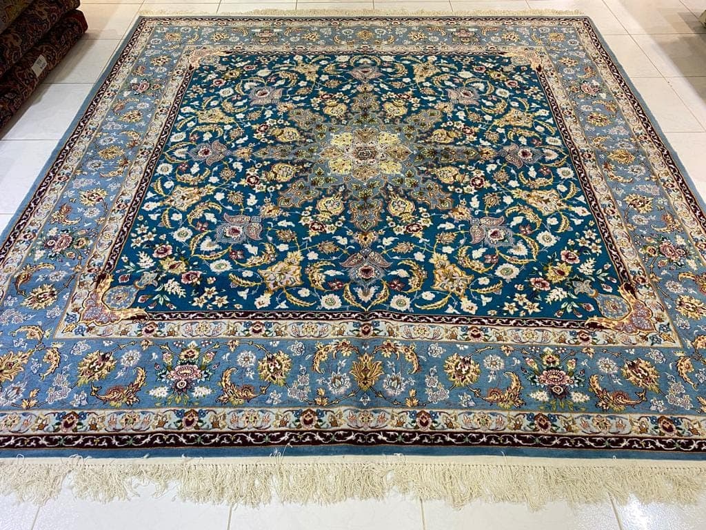 سجادة إيرانية من أصفهان (Ref. 3544) – 2.50m x 2.50m، روعة فارسية يدوية الصنع view 2