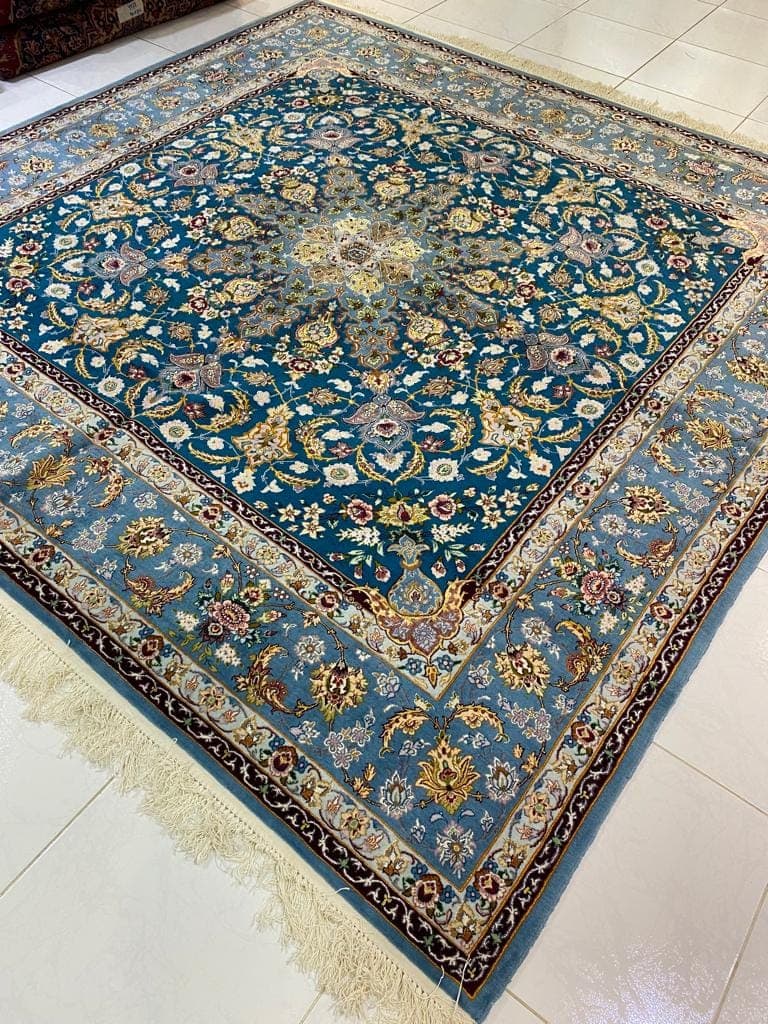 سجادة إيرانية من أصفهان (Ref. 3544) – 2.50m x 2.50m، روعة فارسية يدوية الصنع view 4