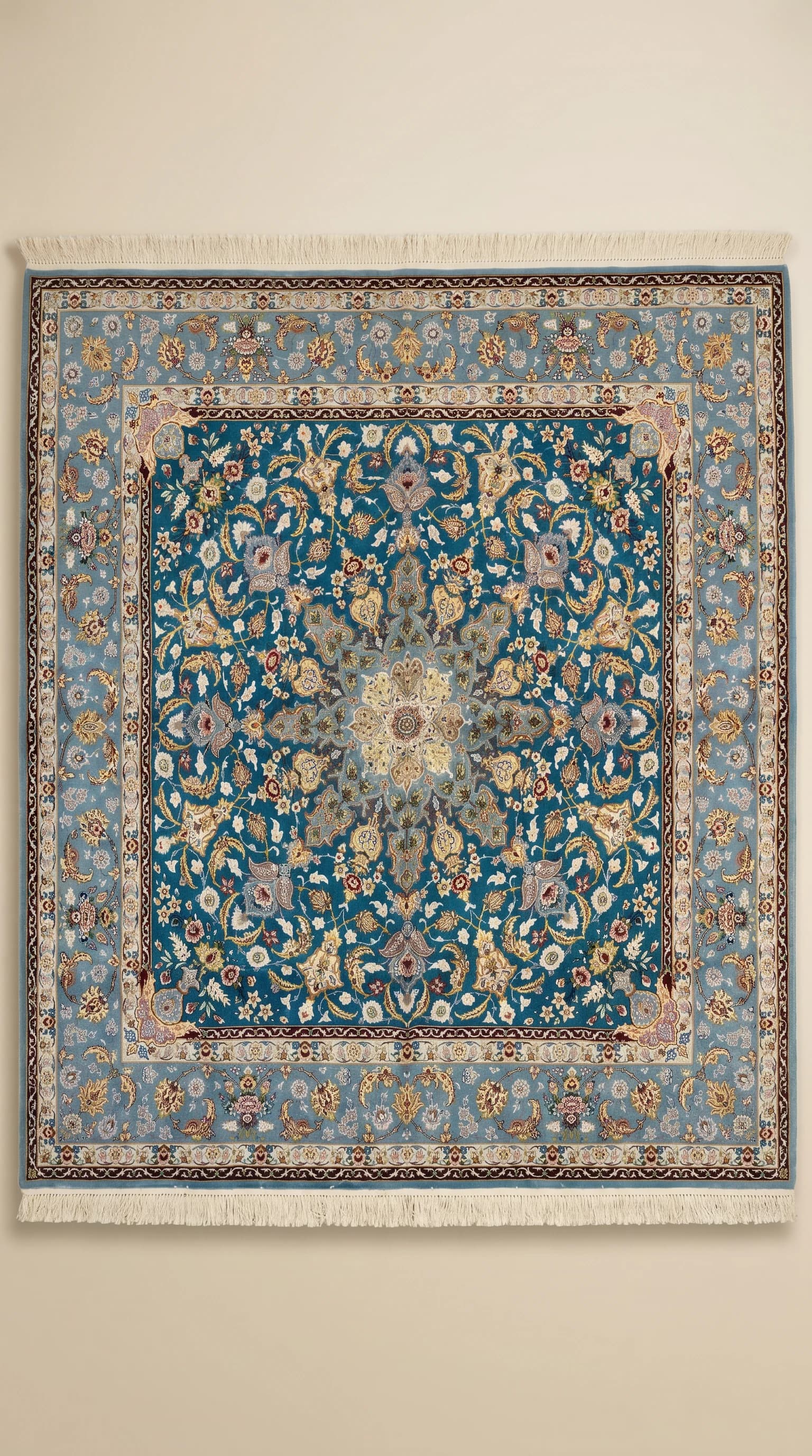 سجادة إيرانية من أصفهان (Ref. 3544) – 2.50m x 2.50m، روعة فارسية يدوية الصنع