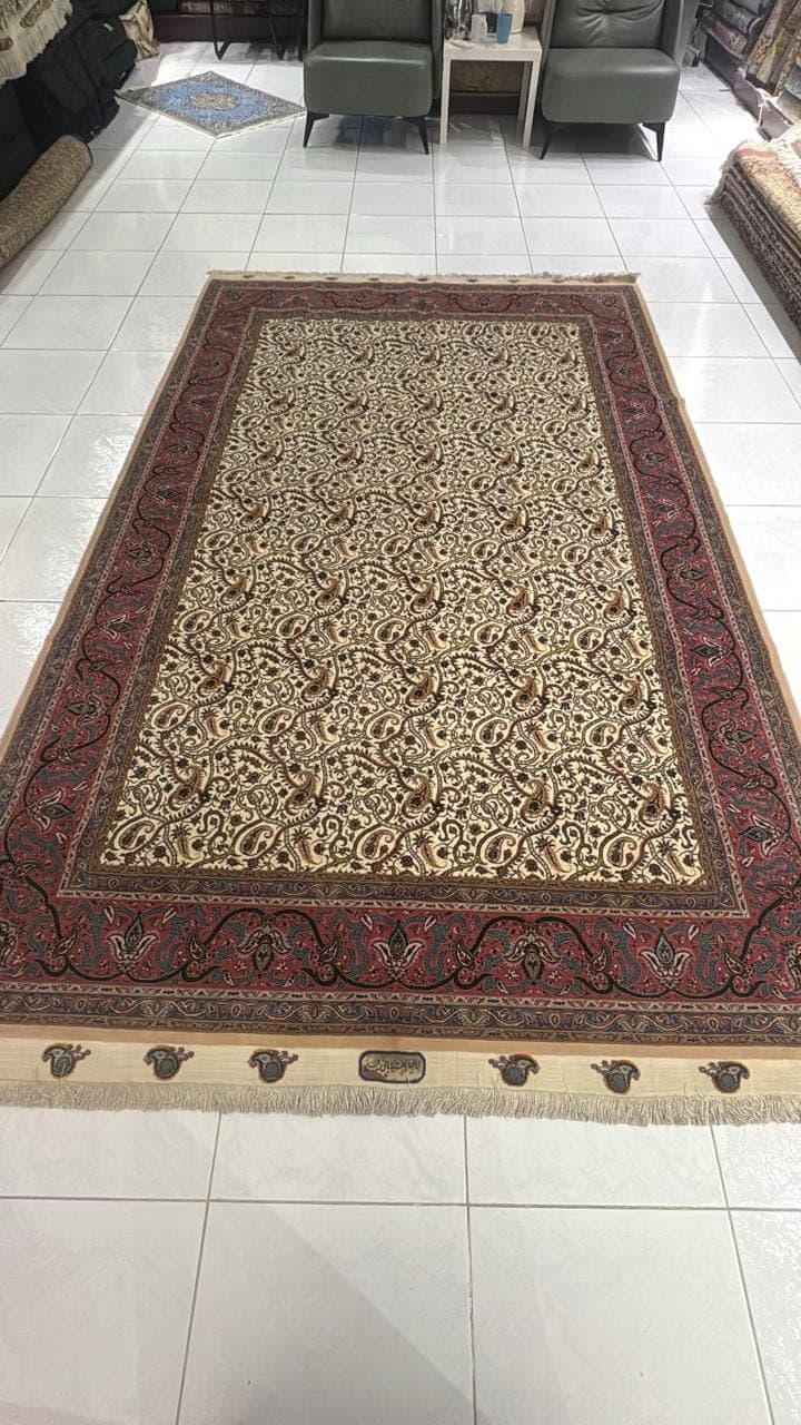 سجادة تبريز إيرانية يدوية من الصوف والحرير – 2.00m x 3.00m | حرفية فارسية فاخرة في الإمارات view 2