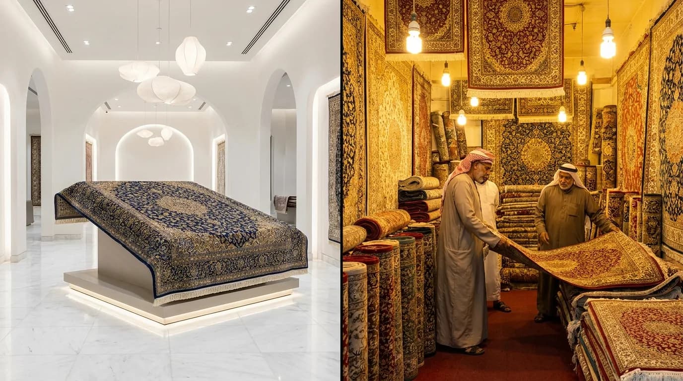 Persian Carpets in DIFC vs Dubai Mall vs Sharjah — Compared